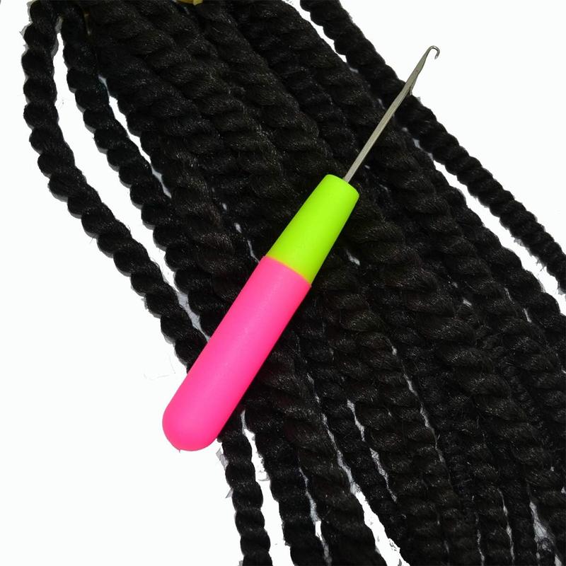 QVR 1Pcs Latch Hook Tool, Latch Hook Crochet Needle for Micro Braids, Hair Extension, Feather and Carpet Durable