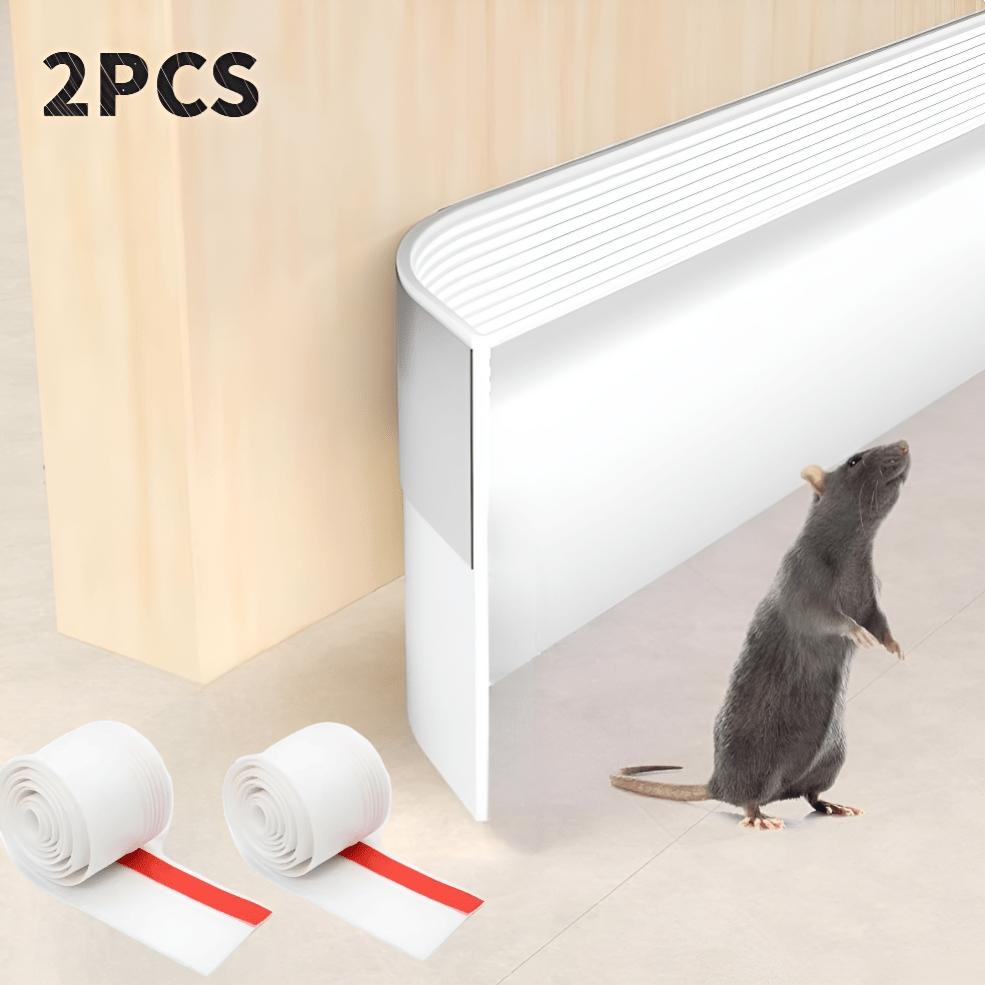2 rolls of self-adhesive door bottom sealing strip -78.8 inches noise reducing, windproof, insect proof, dust-proof silicone door stopper, energy-saving - available in black, white, gray, and brown