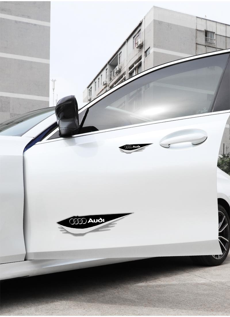 Car Body Decal Stickers Styling Emblem Accessories For Audi Q7 A8L A5 A6 A7 Q8 A4 SQ7 S4 S8 S6 S7 S5 S3 SQ5 e-tron Q5 Q3 Q6 SQ6 SQ8 Q4 SQ2 A3 TTS Q2 A8 S1 A1 Quattro