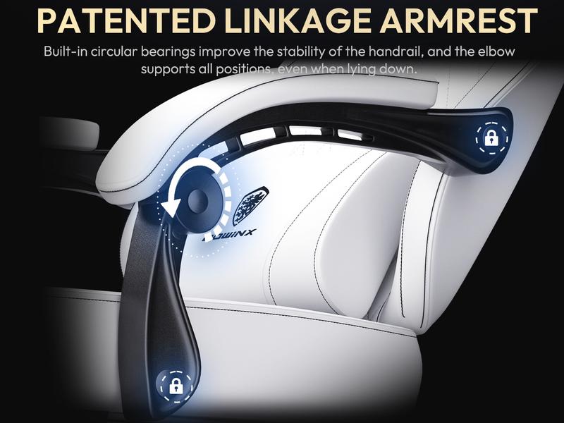 Dowinx Gaming Chair with Pocket Spring Cushion, Ergonomic Computer Chair with Massage Lumbar and Footrest for Adults, 300LBS