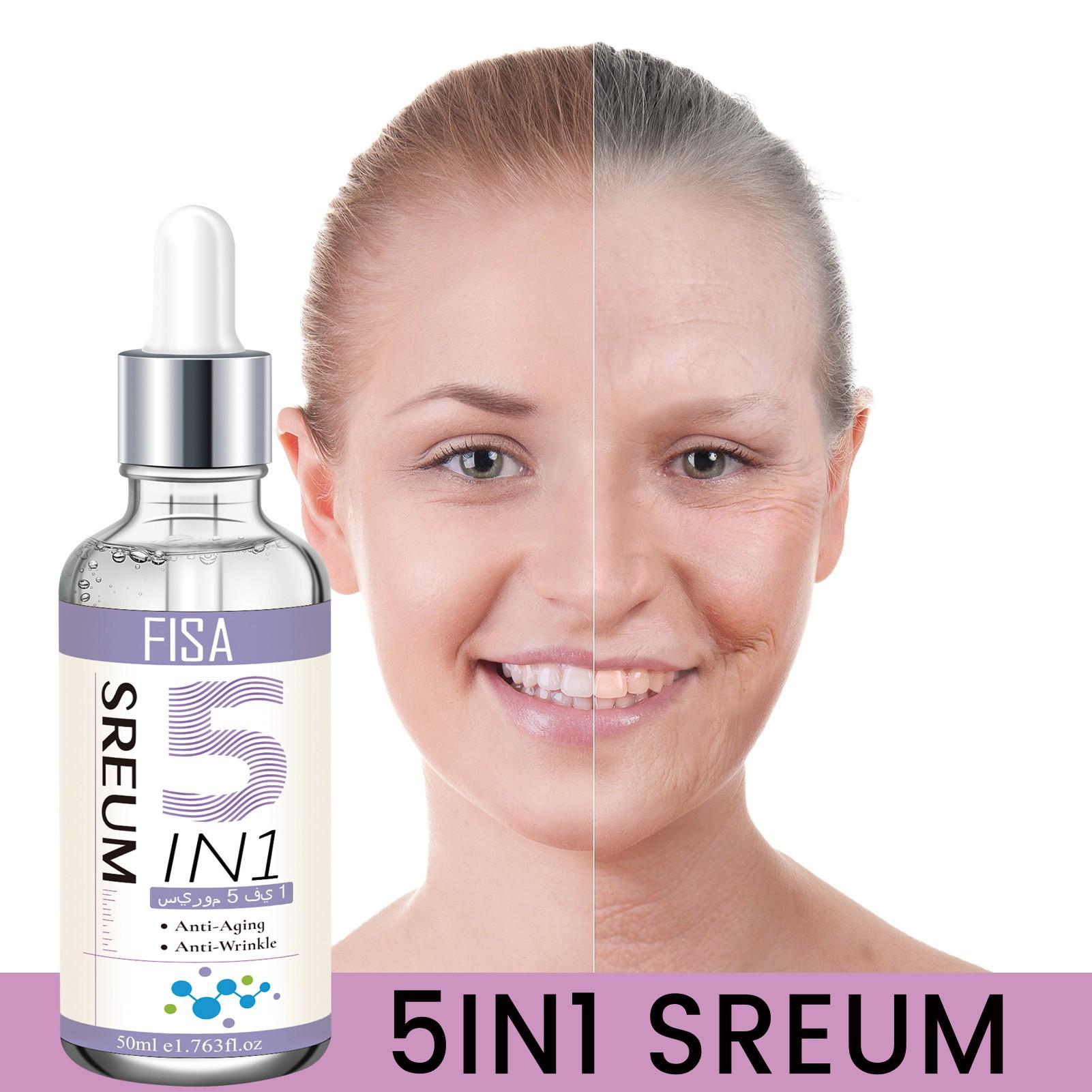 Repair Brightening 5-In-1 Essence, Wrinkle Reduction, Fine Line Fade, Elasticity Boost, Even Skin Tone, Smooth and Radiant Skin