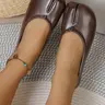 【Black Friday】Women's Rounded Split-Toe Flats, Vintage-Inspired Slip-On Casual Shoes for Versatile Everyday Wear, Footwear