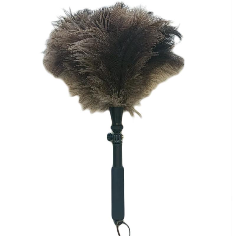 Multifunctional Extendable 7-Section Detachable Swivel Ostrich Feather Duster, Full Coverage Home Dusting Brush, Household Cleaning Tool