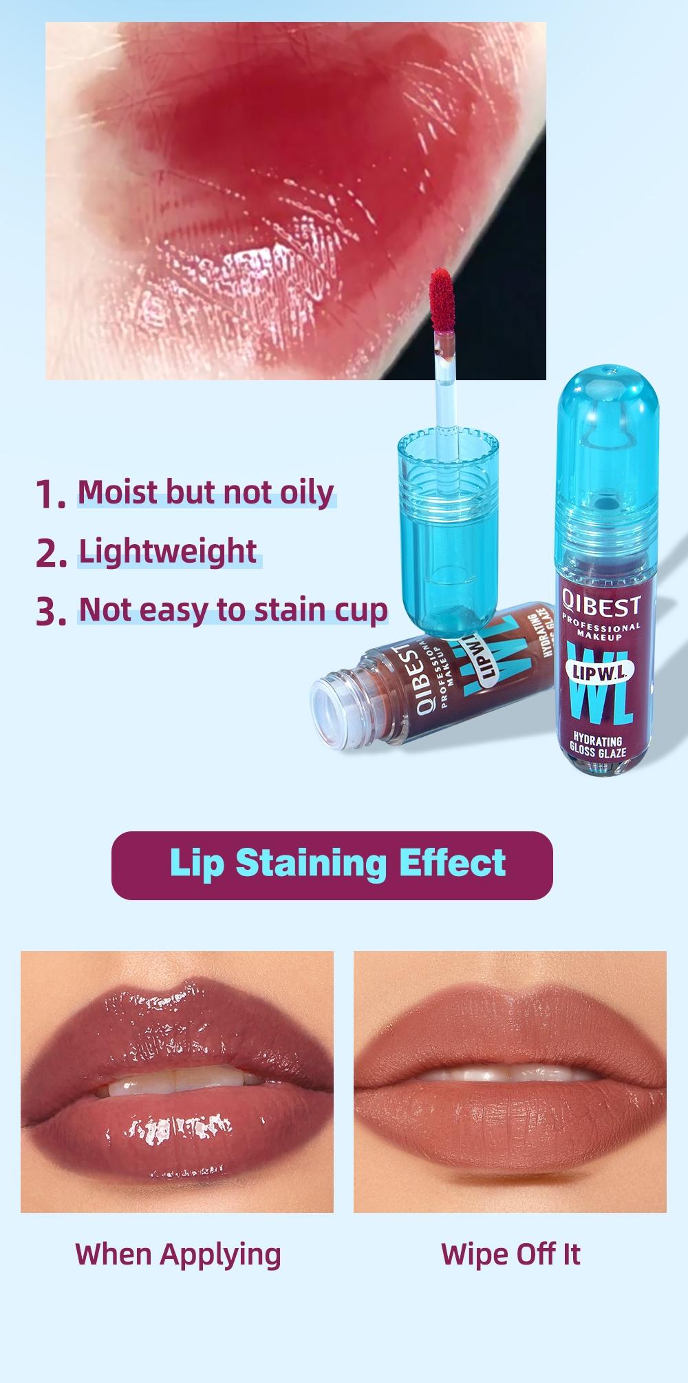 Hydrating Mirror Gloss Lipstick, Long-Lasting Moisture, Non-Greasy, Dewy Finish, Available in 8 Colors, Formaldehyde-Free, Single Item