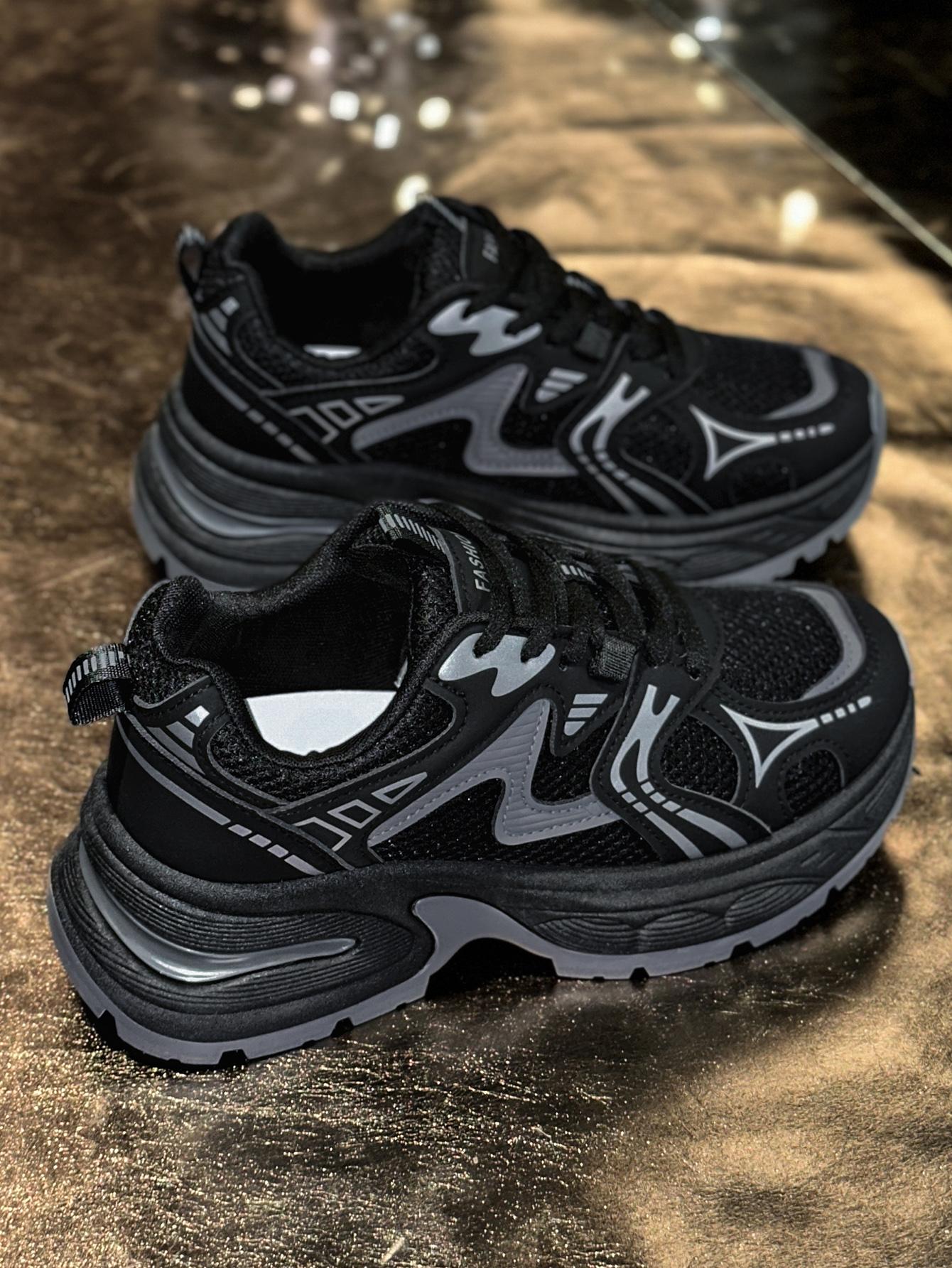 New Women's Chunky Sole Sports Shoes, Casual Dad Sneakers, Thick Soled Sneakers, Lace Up Sneakers, Thick Sole Sneaker, Athletic Shoes, Casual Athletic Trainers, Women's Fashionable Comfortable Breathable Shoes for All Seasons, Sneaker Footwear