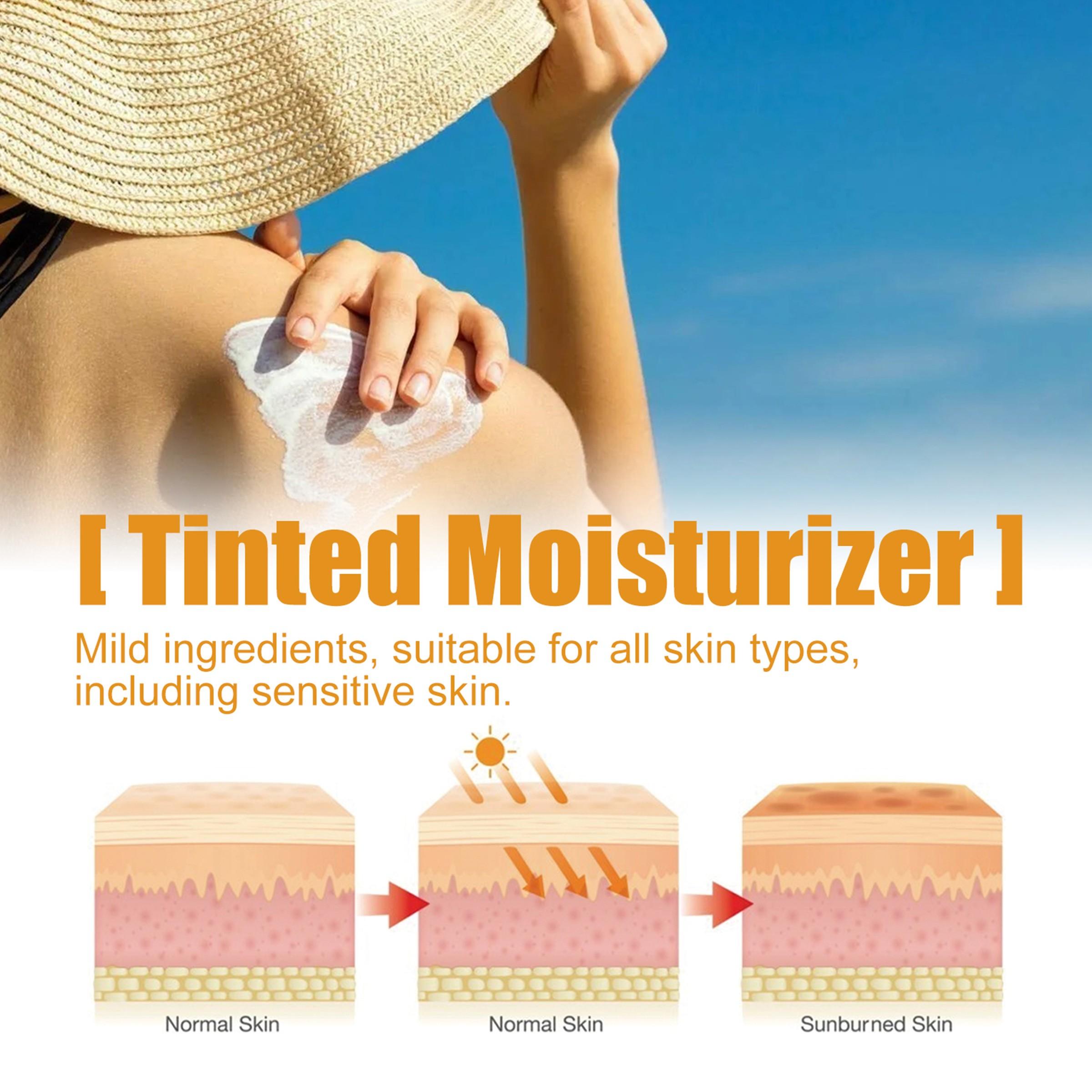 Multi-Functional Foundation Sunscreen, High SPF Outdoor UV Protection, Brightening Moisturizing Cream, Gentle Cooling Colorful Sunscreen