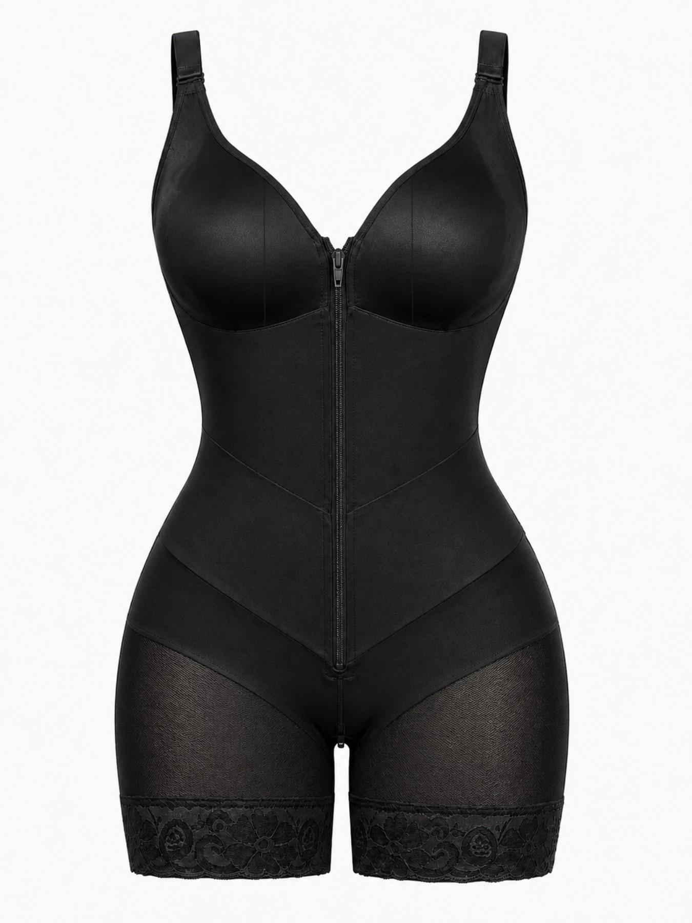 Colombianas Fajas 1 Count Shapewear Bodysuit for Women, Fajas, Postpartum Tummy Control Body Shaper Butt Lifter Bodysuit, Full Body Shaper With V-shapewear Belt, Offering Strong Compression And Shaping, Suitable For Various Occasions,Gym