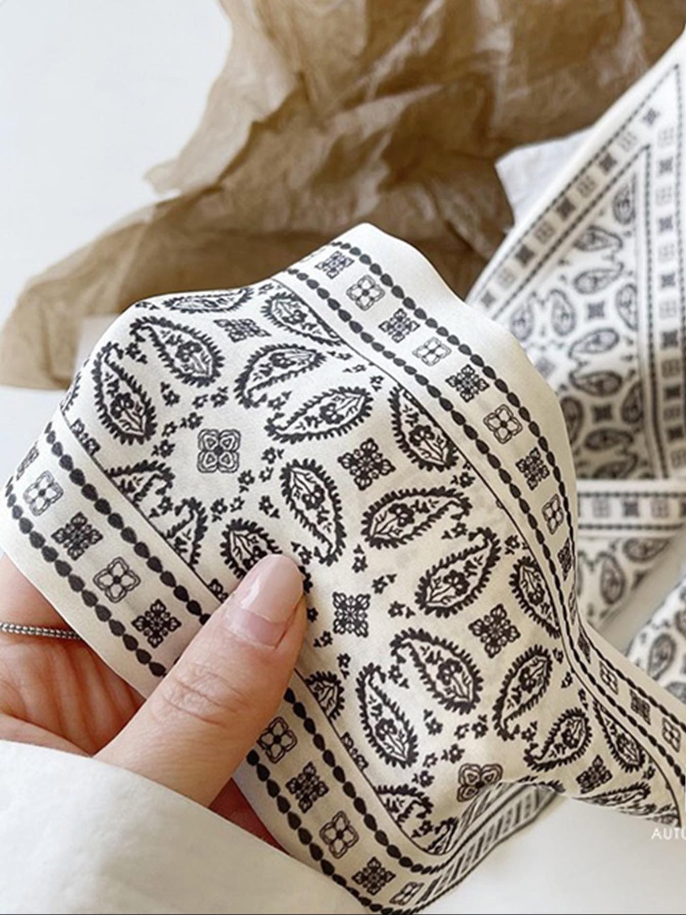 All over Print Scrunchie (4pcs), Casual Versatile Hair Accessories for Women & Girls, Minimalist Headwear Suitable for Thick Hair, Ponytail Hairstyle, Fashion Hair Accessories for Party, Daily Clothing Decor