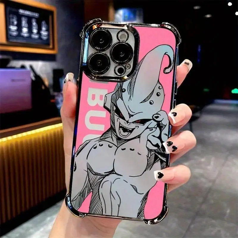 Anime Villain Character Buu Phone Case For iPhone 17 Promax 17Air 16 Plus 15 14 13 12 11 Pro & Samsung Galaxy S26 Ultra S25 S24 S23 FE Plus EDGE Anti-Drop Anti-Fall Transparent Shockproof TPU Smartphone Back Cover