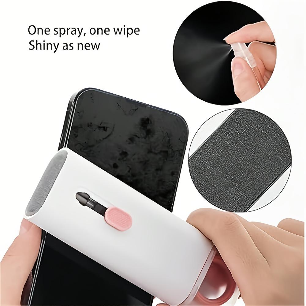 7pcs Cleaning Kit - Includes Keyboard Cleaner, Multi-Function Brush Set, Wireless Earphone Cleaner, Phone Screen Dust Remover, and Keycap Removal Tool - ABS Material, Keyboard Cleaning Accessories | Modern Cleaning Tools | Durable Cleaning Supplies