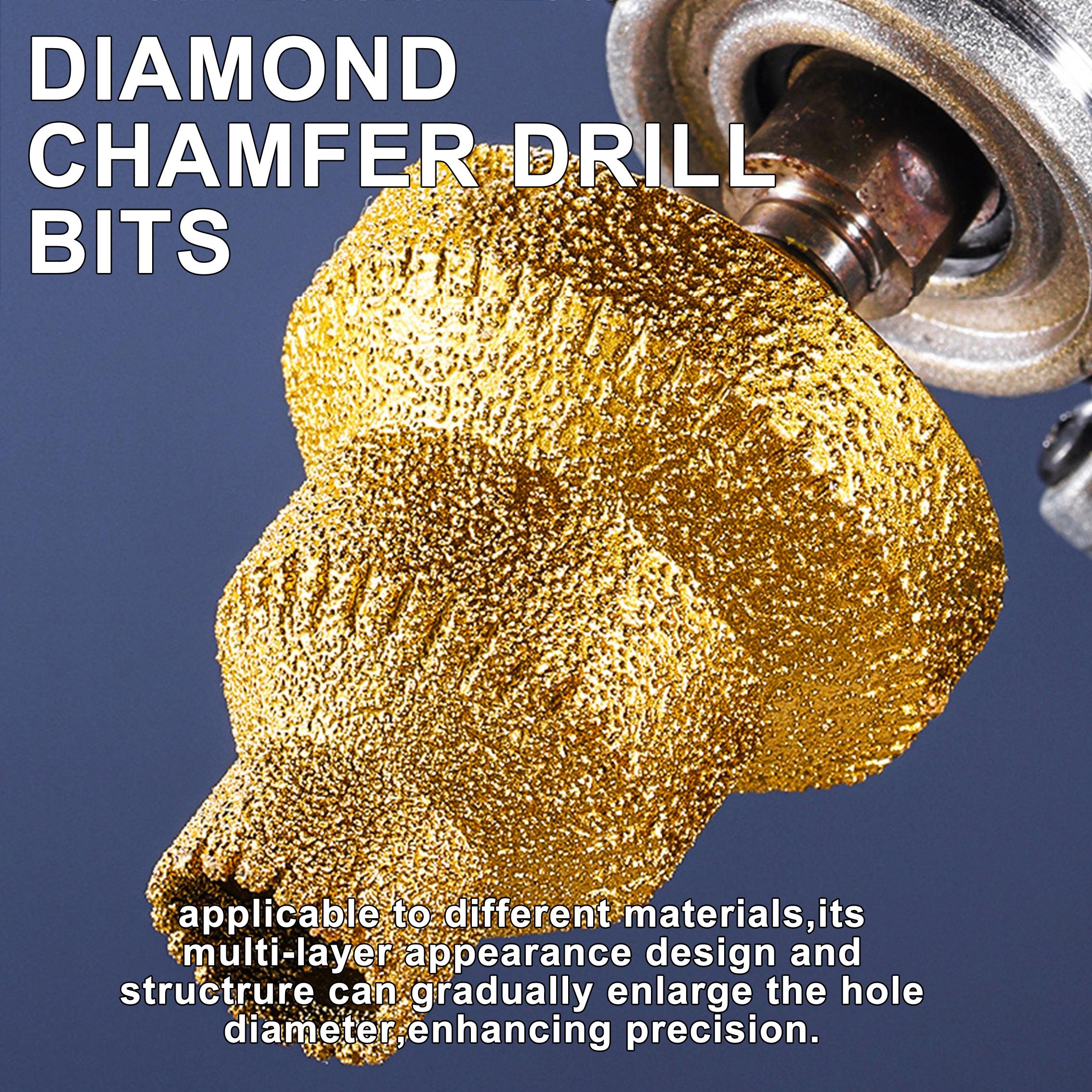 Diamond Core Drill Bit Set, Diamond Drilling Bits, M10 Thread, 20-35-50mm Sizes, Durable & Efficient Drilling for Marble Concrete Granite Tile