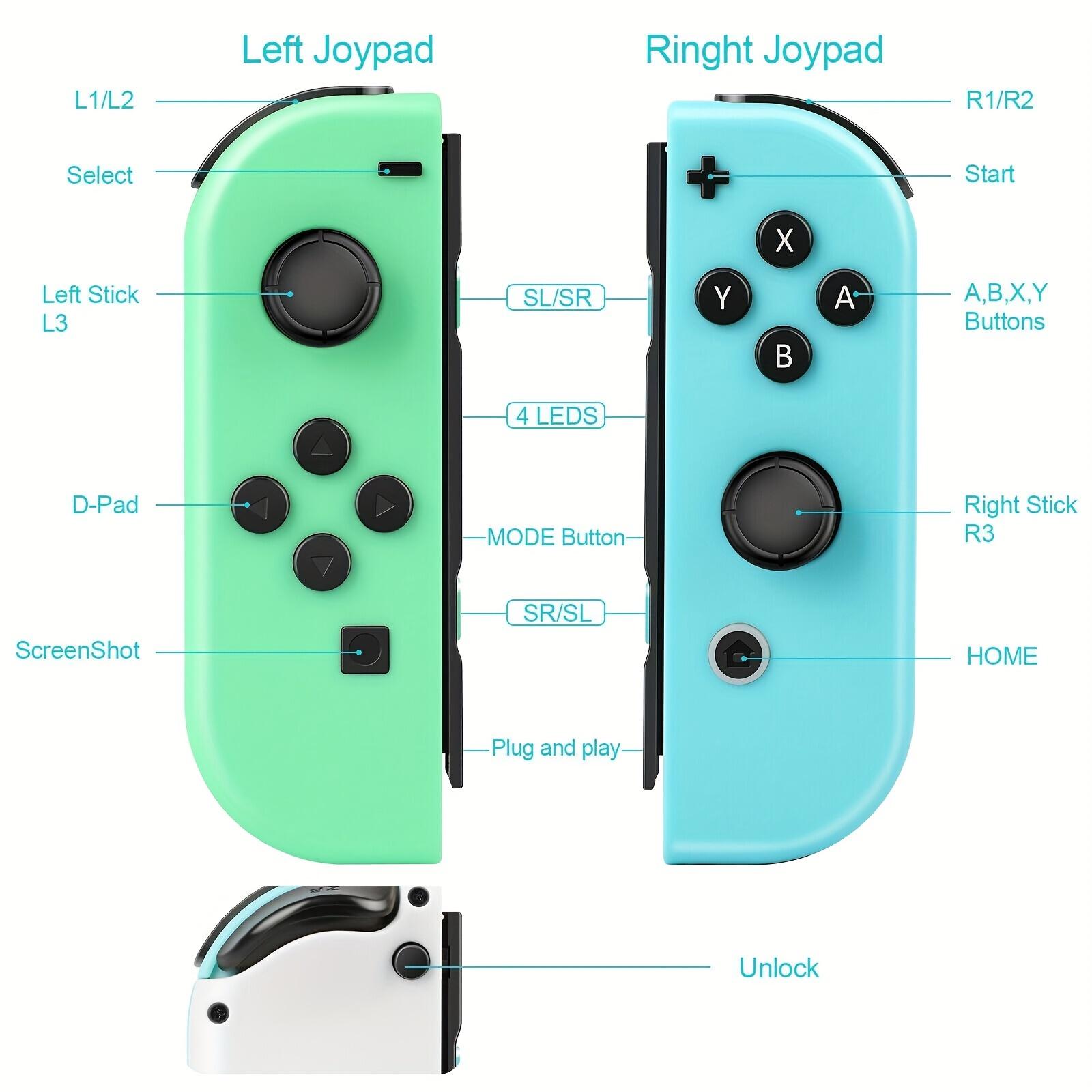 Controller for Switch, controller for Switch/Lite/OLED, alternative controller with dual vibration/wake-up function, Wireless Game Controller