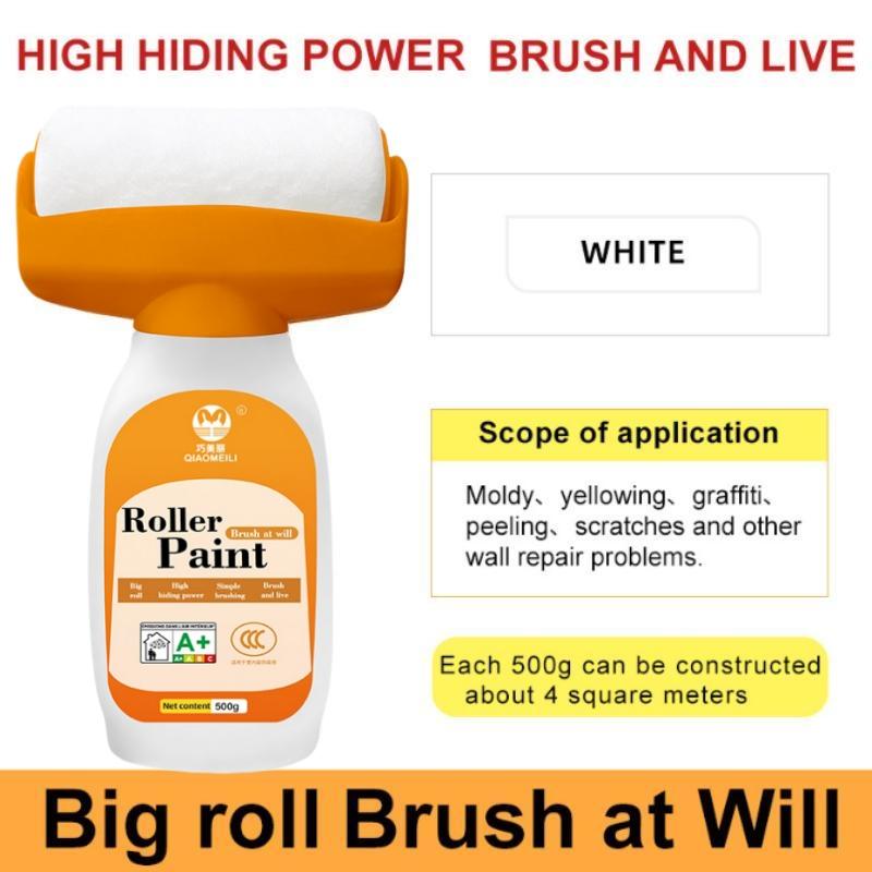 Reusable Wall Paint Roller, Easy-To-Use Water-Based Formula, Quickly Covers Wall Stains and Marks, Home Repair Paint