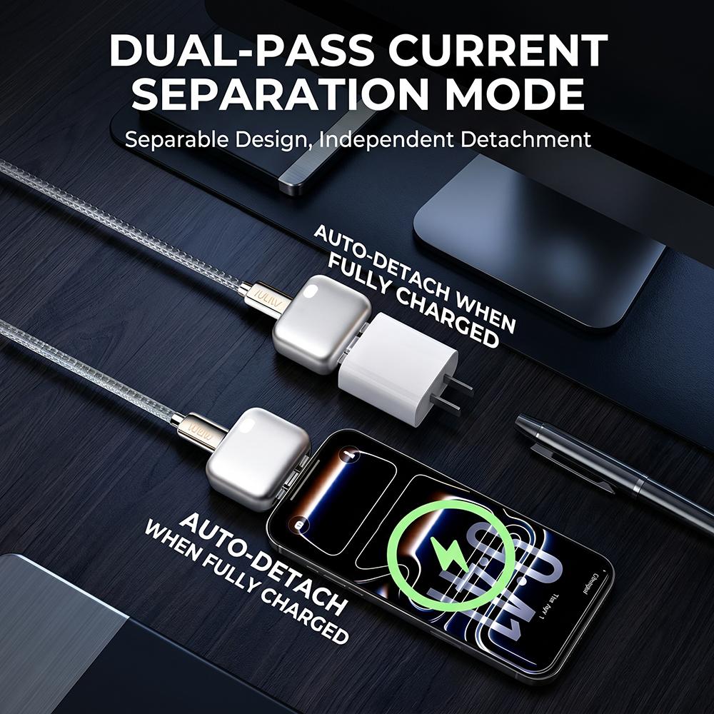 140W USB-C Tablet Fast Charging Adapter, High Speed Charger, Auto-Disconnect When Fully Charged, Power-Off Charging Separator for USB-C Devices, Portable Fast Charger