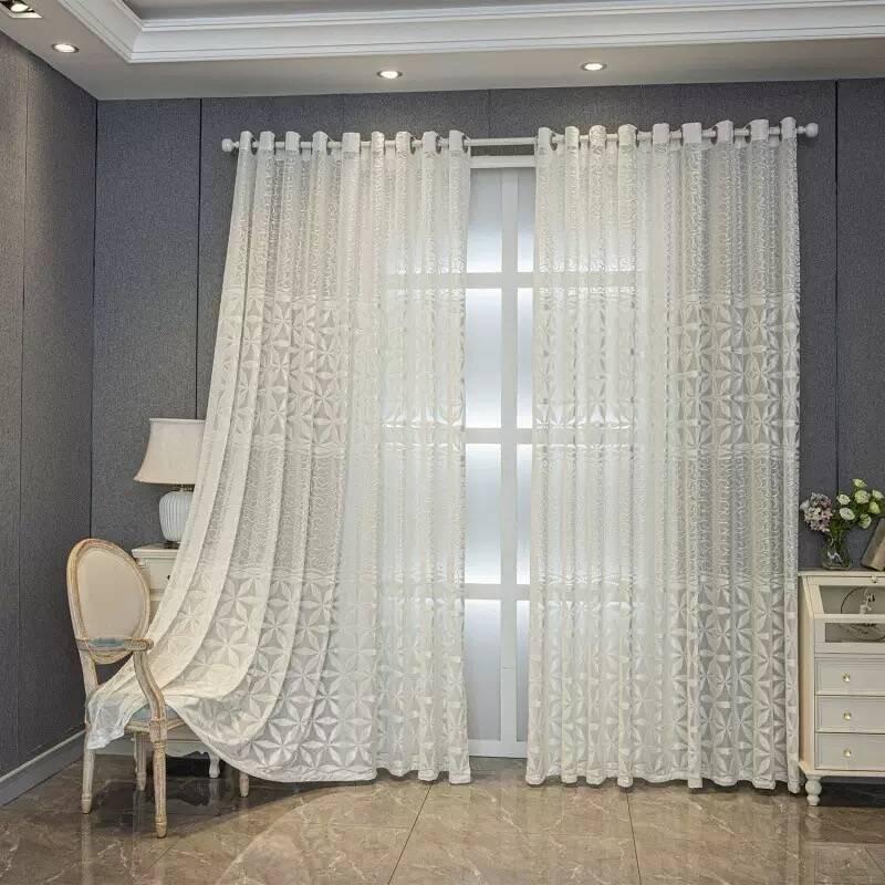 1pc Modern Geometric Pattern Drapes, Minimalist Window Treatments, Home Decor Curtains for Living Room, Balcony, Bedroom, Dining Room, Home Decoration Curtain