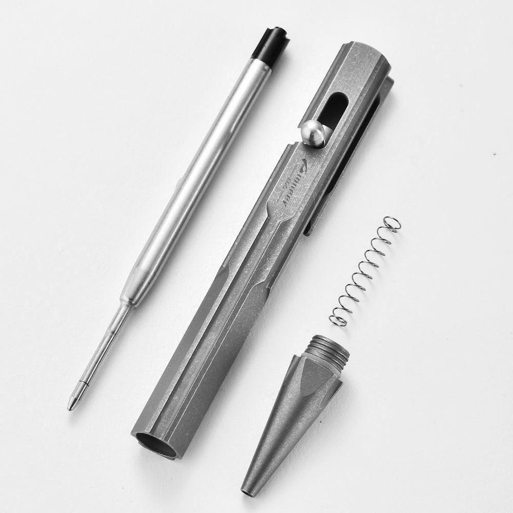 Titanium Alloy Tactical Pen, Camping Multi-Function Self-Protection Pen, Outdoor Essential Portable Signing Pen