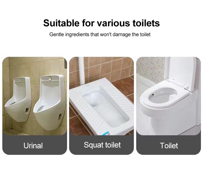 6-Pack Toilet Bowl Cleaning Gel, 6 scents, long-lasting fragrance, flower-shaped bathroom freshener, keeps toilets fresh and clean, suitable for all types of toilets (lasts over a year)