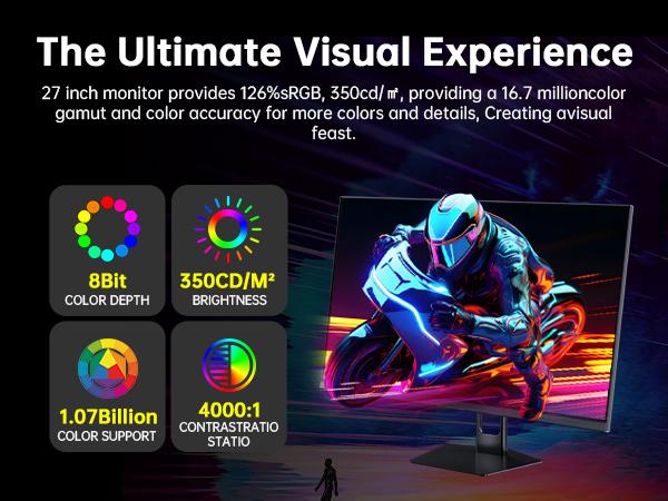 KTC 27'' FHD DP@280Hz Gaming Monitor, FHD 1920*1080P HDMI@240Hz PC Computer Monitor, Fast VA Panel, 1ms GTG, Adaptive-Sync, HDR10 Support, 4000:1 contrast ratio, 126% sRGB, HDMI and Displayport Inputs, H27E22P