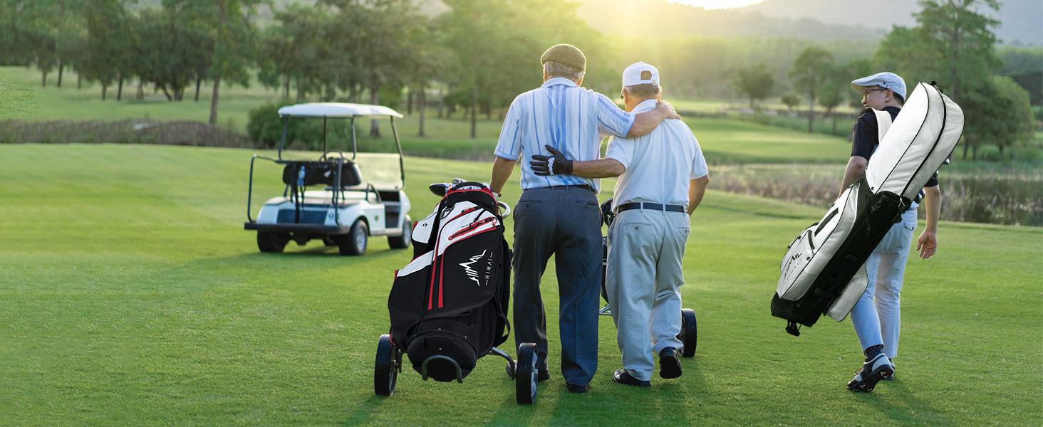 UNIHIMAL Golf Stand Bag with 7 Way Top Dividers, Lightweight Golf Bags for Men Women with Multiple Pockets, Dual Straps