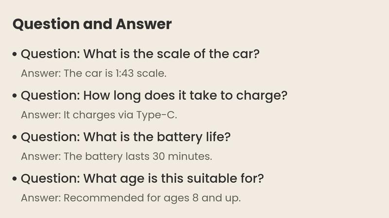 Classic Old Car Style RC Drift Car, RC Model Car, 1:43 Scale, 2.4g Wireless Remote Control, LED Lights, Type-C Charging, 30-Minute Battery Life