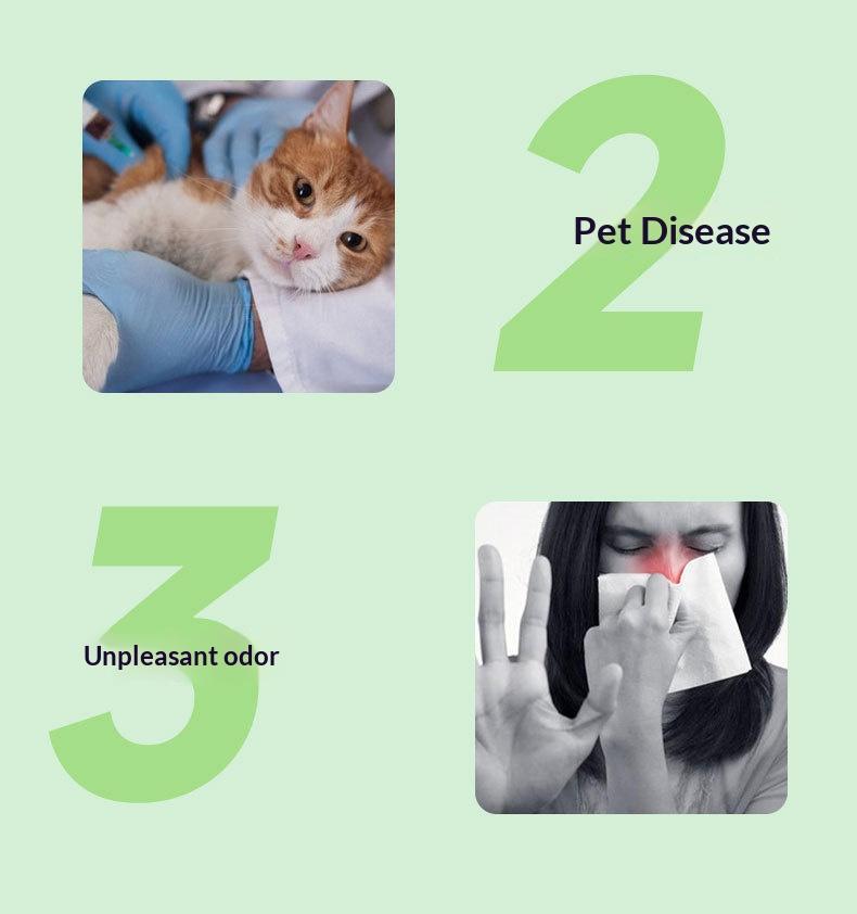 Cat Litter Box Cleaner, Antibacterial Mite Remover, Fresh Air Pet Deodorizer, Pet Supplies Toy Washer, Essential Pet Care Product