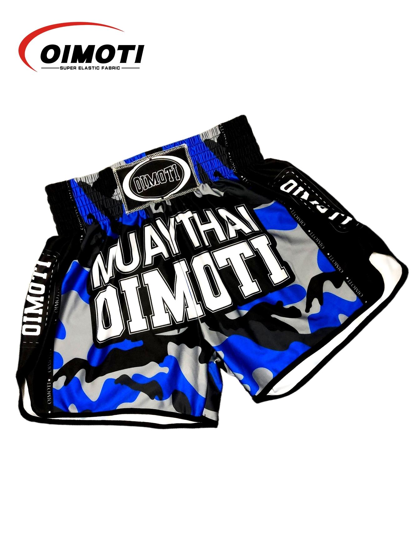 Men's Letter Print Split Hem Boxing Sports Shorts, Breathable Quick Drying Elastic Waist Sports Shorts, Men's Sportswear for Gym Workout Running, Streetwear Sports Shorts