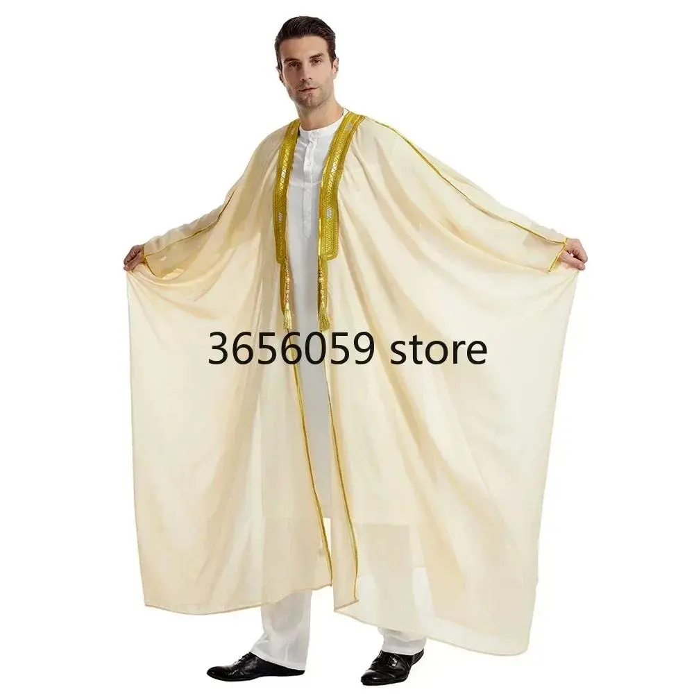 Muslim Men Jubba Thobe Eid Ramadan Abaya Kimono Dress Turkey Dubai Saudi Kaftan Islam Clothing Prayer Caftan Djellaba Dishdasha