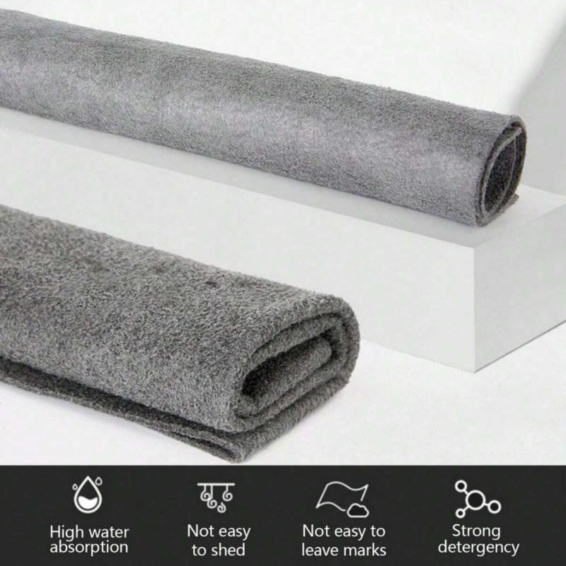 Magic glass cleaning cloth, multi-purpose polyester wipes, suitable for windows, mirrors, car washes, kitchens and bathrooms, thickened and trace-free