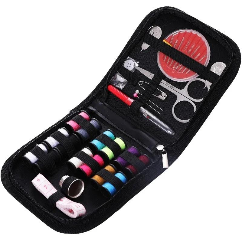 Household 86 piece sewing kit, portable sewing tool set, hand sewn sewing needle and thread storage box, complete set