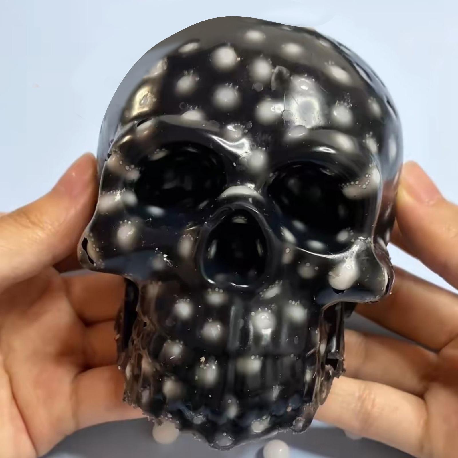 Pimple Popping Toy Zit Popping Skull Sensory Fidgets for Kids Reusable Satisfying Gadgets Party Favors for Study Relieving