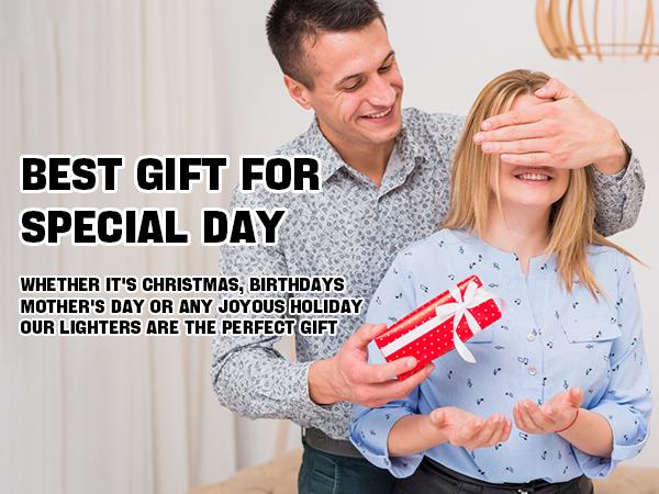 Electric Candle Lighter, Birthday Christmas Stocking Stuffers Gifts for Women Mom Men Wife Sister, USB Arc Rechargeable Windproof Long Lighter for Candle BBQ Housewarming Gift Idals