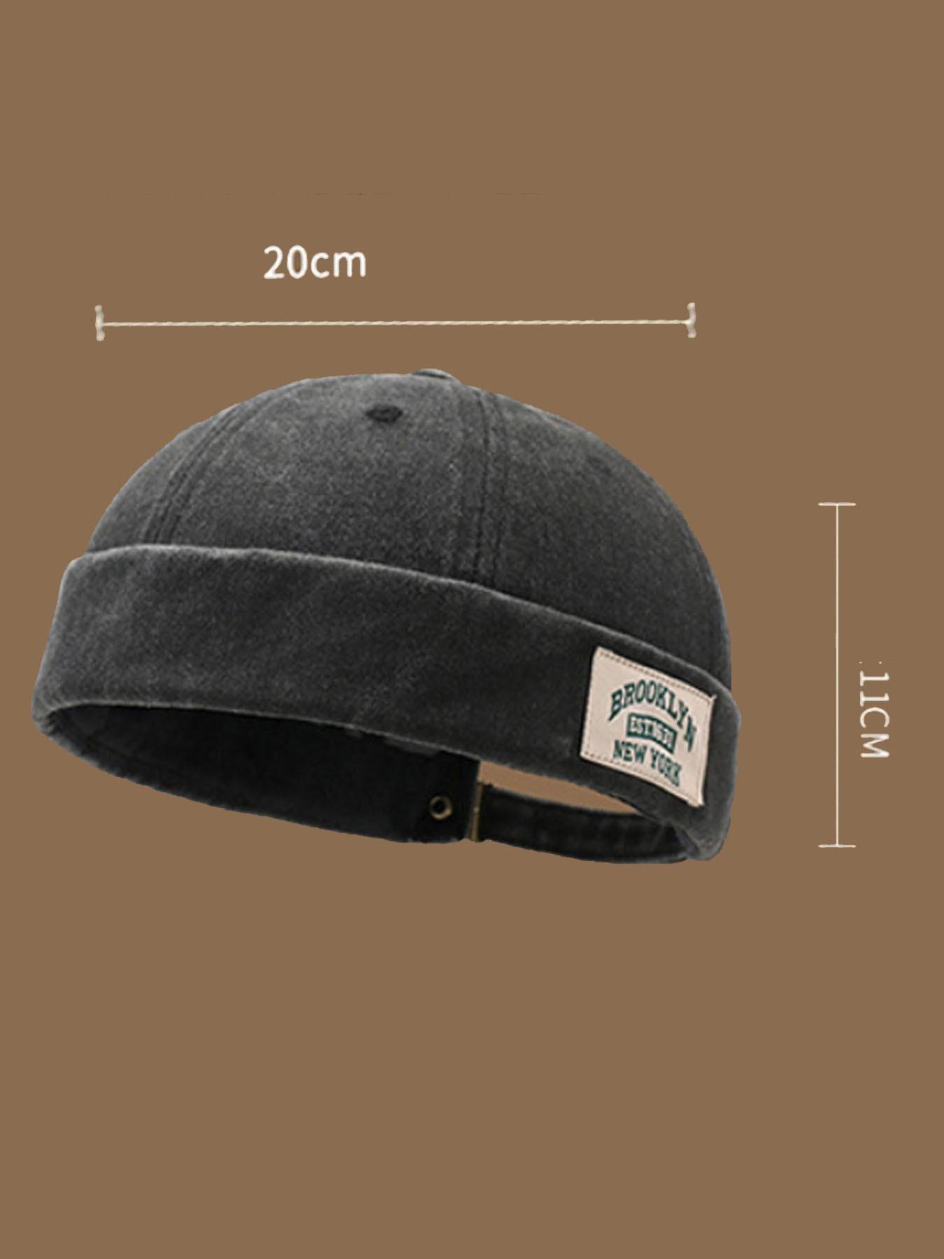 1PC Unisex Cap, No Brim Sailor Style Knit Hat, Trendy Truck Driver Beret, Men's Casual Layered Hat, All Seasons, Loose Fit