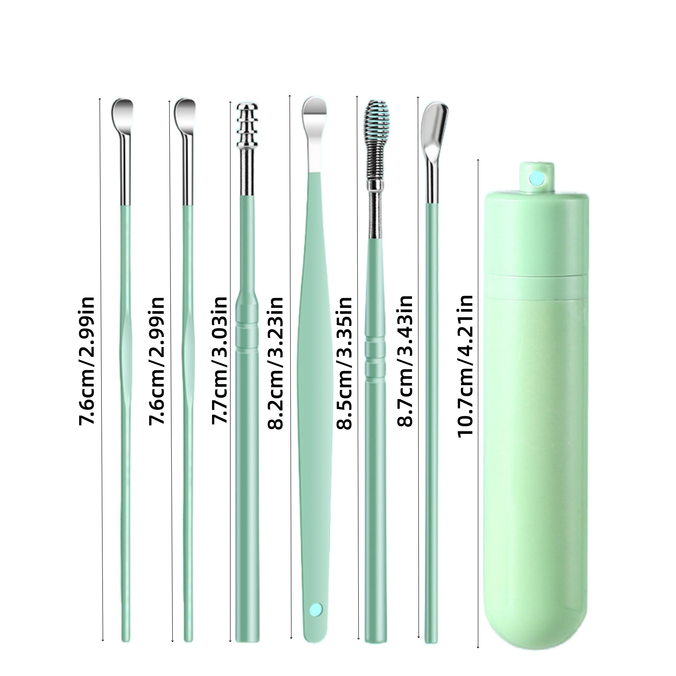 Ear Cleaning Kit 6-Piece Set, Earwax Removal Tools, Home Use Ear Scoop, Easy-To-Use Ear Cleaner, Ear Canal Scraper, Ear Wax Remover, Ear Pick Set