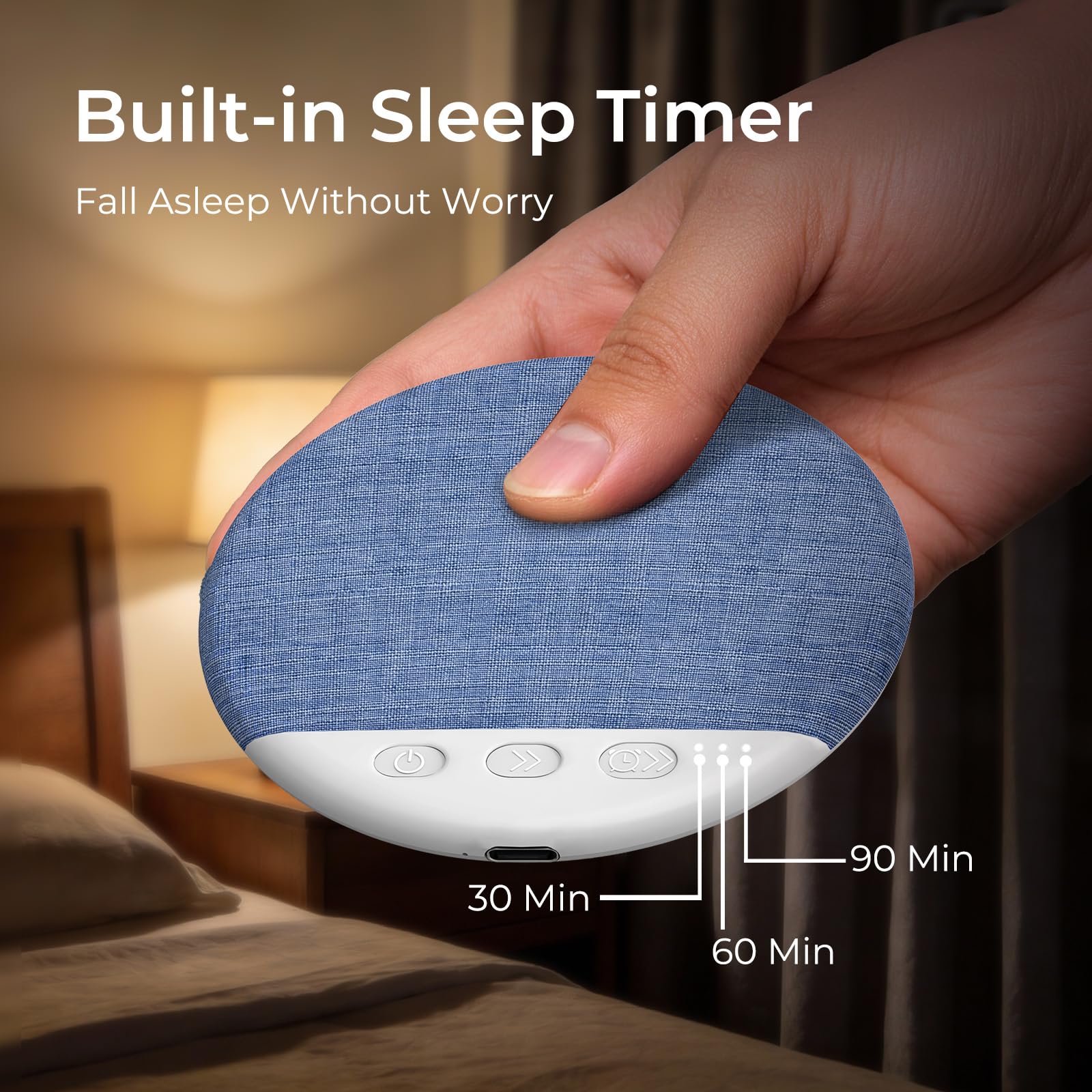 Ultra-Thin Speaker, Wireless Bluetooth Sleeping Pillow Speaker, Portable Under Pillow Sleep Speaker with White Noise & Timer Function, Comfort Sleep Aid Device for Adults, Mother's Day Gift#Summervibes