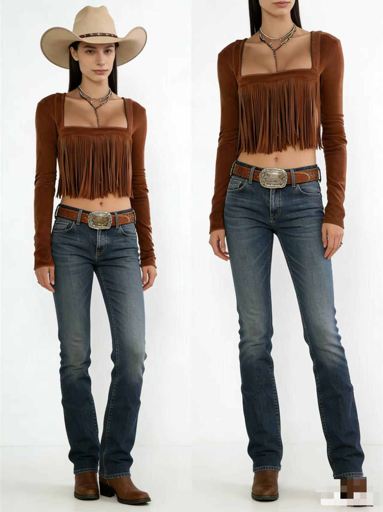 Women's Fringe Cardigan Top Tee, Slim-Fitting Solid Color, All Seasons Fashion, Casual Wear, Perfect for Daily Use
