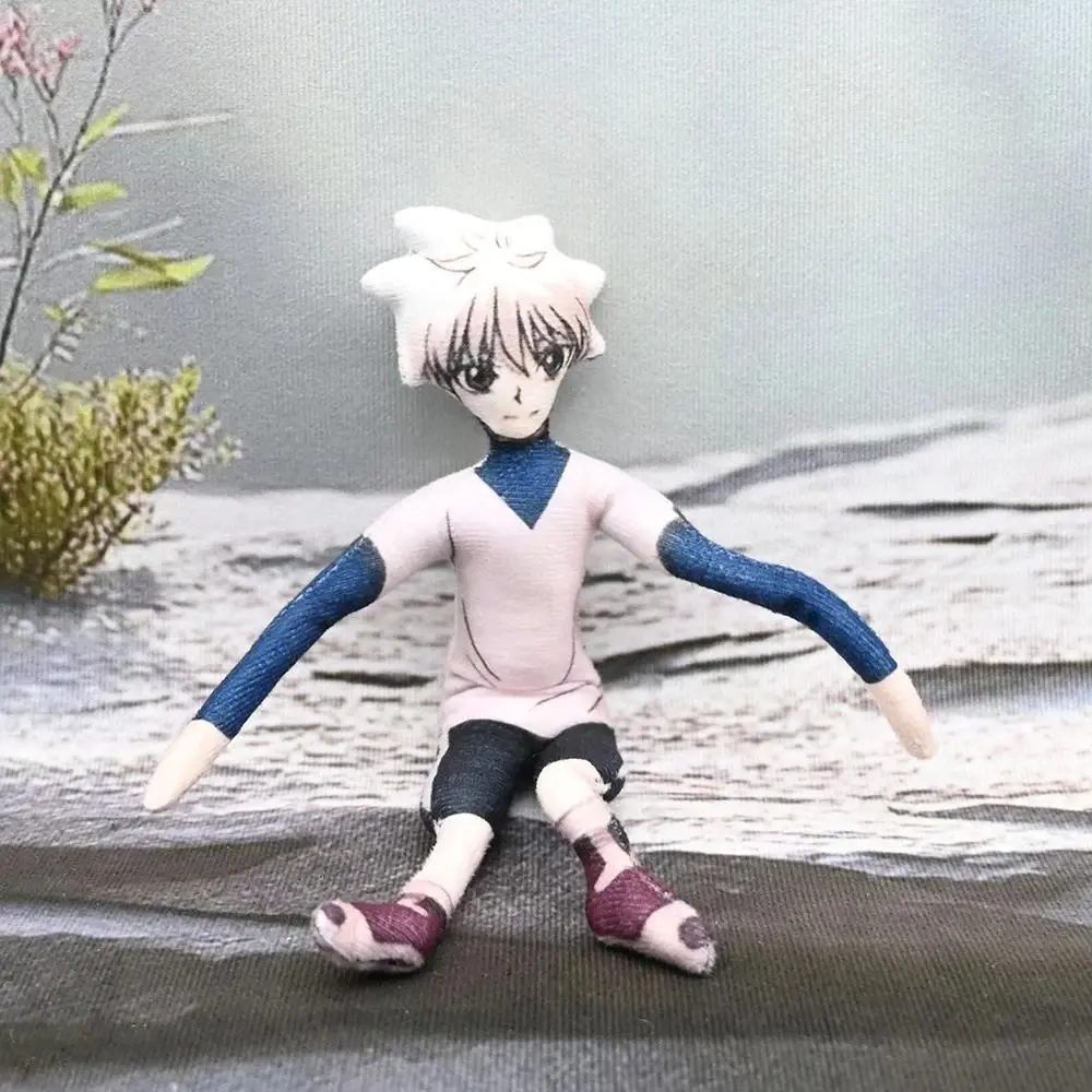 Anime Hunter Killua Zoldyck Cosplay Plush Doll Stuffed Dolls Funny Plushies Room Decoration Abstract Wire Joint Twistable Props Popular toys 2026 Hot selling toys