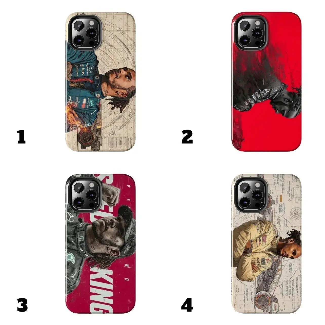Lewis Hamilton Phone Case v2 Touch - F1 World Champion Driver | Motorsport Fan Aesthetic Case Suitable for iPhone 17-11 Pro Max/Plus and  Samsung Galaxy S23-25