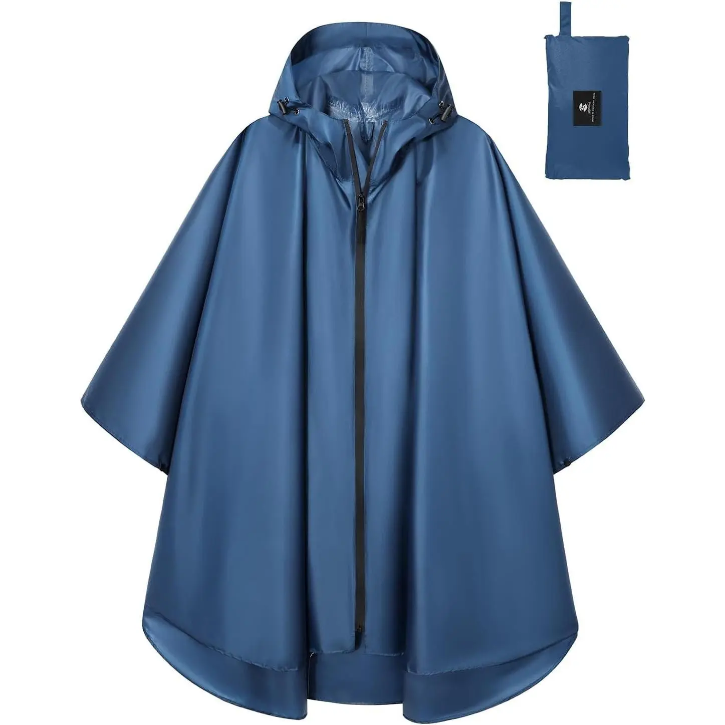 Lightweight Waterproof Rain Poncho with Hood for Adults - Portable Outdoor RainwearGift