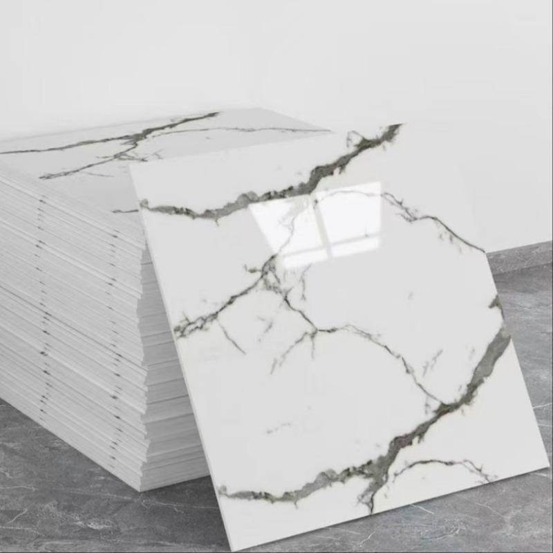 30cm X 30cm Marble Wall Sticker, Peel and Stick Tile Floor Decal, Easy Installation, Bathroom Kitchen Bedroom Living Room Home Decor Wallpaper