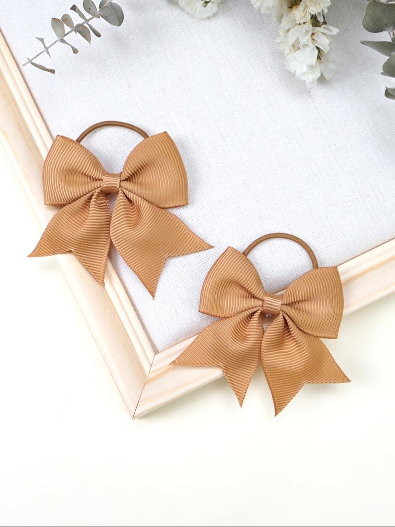 40-Piece Classic Bow Hair Ties Set, Strong Elasticity for Fine Soft Hair, Multi-Color Fits Various, Girls Ultimate Hair Accessory Collection, Hair Accessories Sets