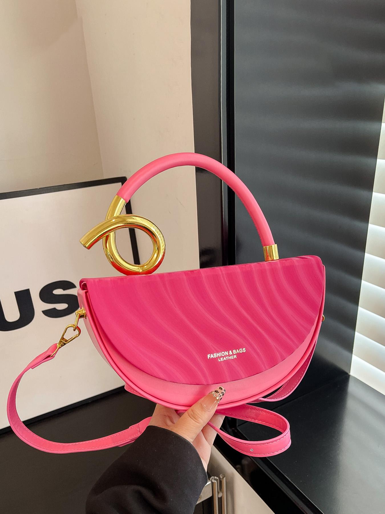 Women's Fashionable Solid Color Handbag, Elegant Bag, Casual Versatile for Daily Commuting, Party, Date, Shopping, High-end Commuter Bag