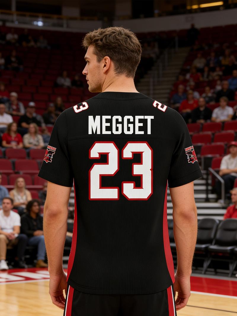 Men's American Football Jersey, Mean Machine Megget #23, Classic Vintage V Neck, Quick Dry Sweat Absorbent, Indoor & Outdoor Sports Wear, Jersey Top Men's American Football Jersey, Mean Machine Megget #23, Classic Vintage V Neck, Quick Dry Sweat Absorbent, Indoor & Outdoor Sports Wear, Jersey Top