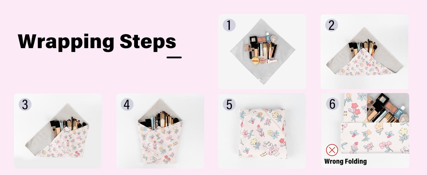 Walking Way Multi-Use Protective Wrap - Self-Adhesive Magic Cloth Cover for Camera Lens, Smartphones, Laptop & Makeup Tools Washable & Reusable Pouch