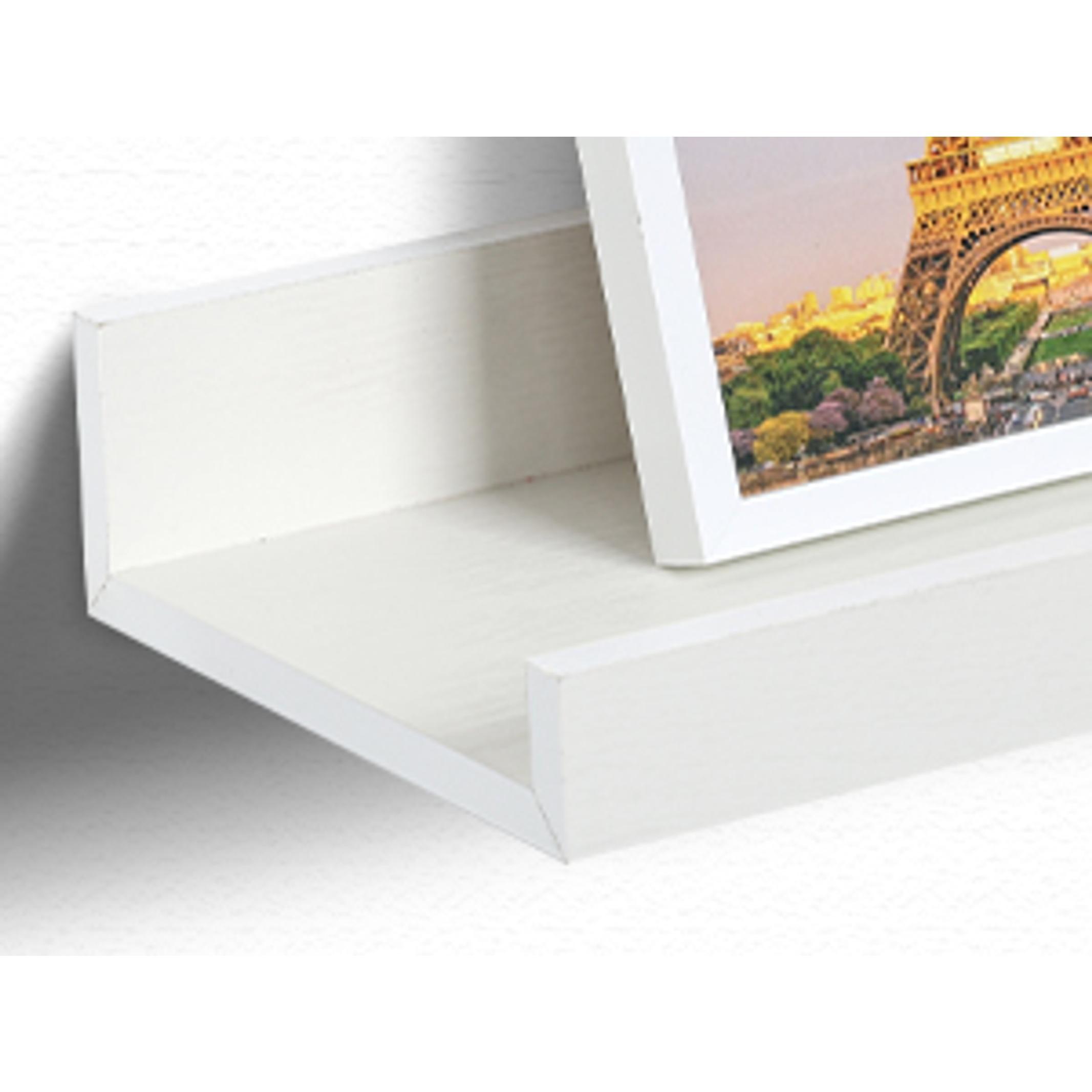 Floating Shelves for Wall, Wall Shelves for Decor Storage Set of 6, Wall Mounted Wood Shelf for Bedroom, Living Room, Bathroom, Kitchen, Picture Ledge Shelf, White