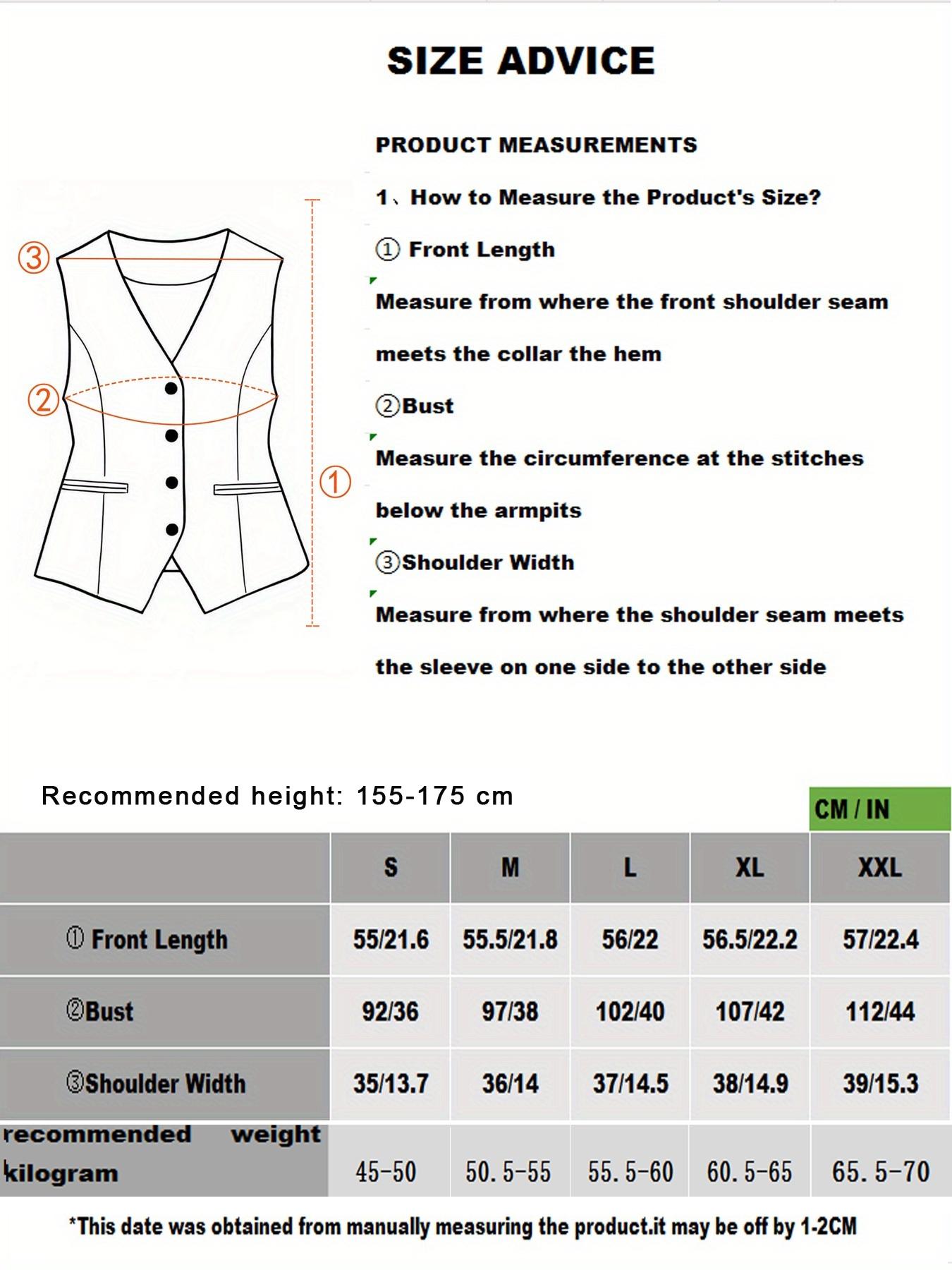 Women's Solid Button Front Fake Pocket Vest Blazer, Elegant V Neck Sleeveless Outerwear for Work Office Business, Ladies Spring & Fall Clothes
