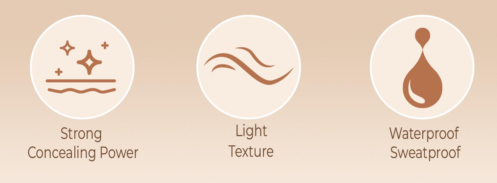 3-tone concealer, concealer, contouring concealer, facial concealer, dark circle concealer, blemish and acne scar concealer, high-coverage concealer, waterproof concealer, long-lasting concealer