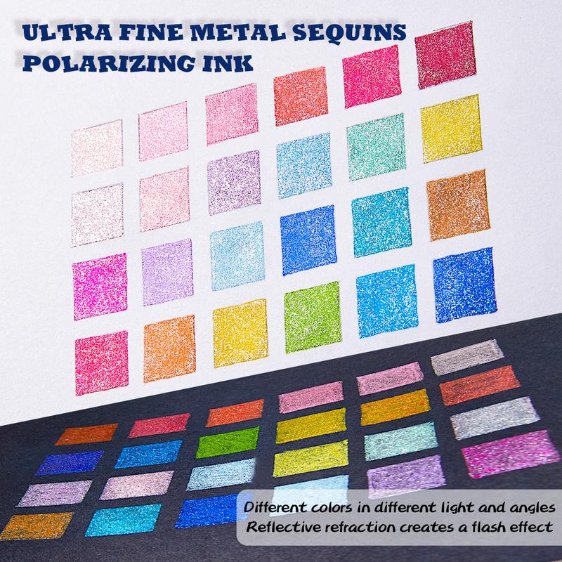 16/24/36/54/72 Colors Glitter Gel Pen Set, Vibrant Sparkle Gel Pen with 1.0mm Fine Tip, Perfect for DIY Crafting, Coloring & Scrapbooking, Art Craft Supplies