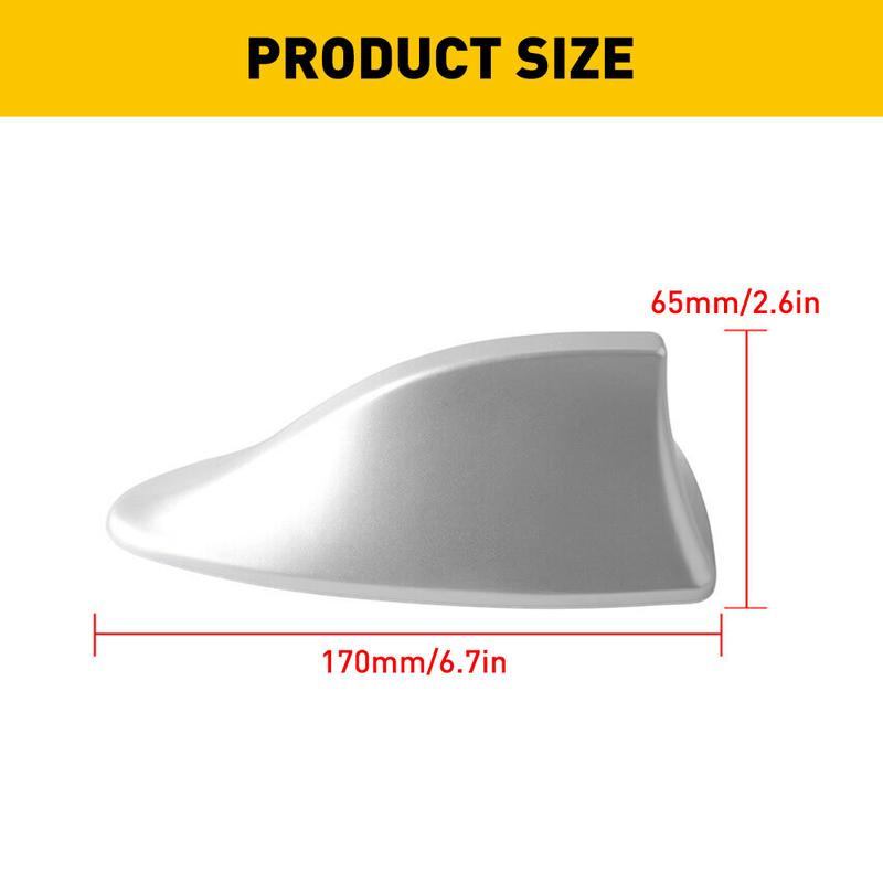 OXILAM Universal Black Shark Fin Car Roof Antenna Radio FM/AM Signal Aerial  Replacement