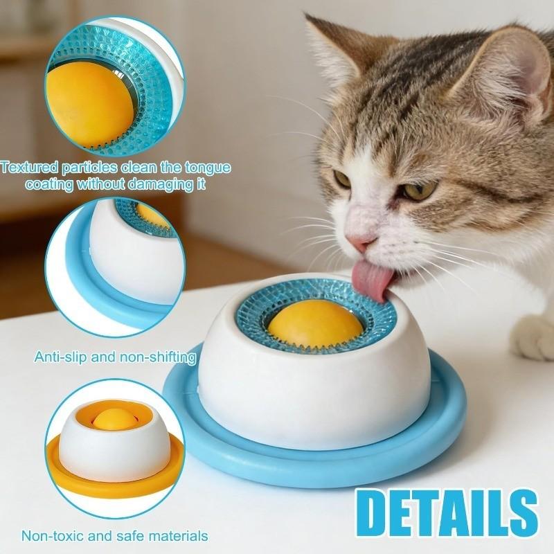 Dog Lick Bowl Slow Feeder Interactive Anxiety Relief Snack Dispenser, Non-Slip Base, Designed for Puppies and Kittens, Promotes Dental Health