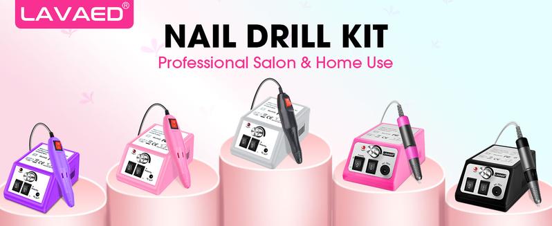 Professional Nail Drill 35000RMP Electric Nail File Nail Filer Electric E Filer for Nails, Nails Drill Kit with Nail Drill Bits and Sanding Bands and for Acrylic Nail Gel Nail Manicure Pedicure